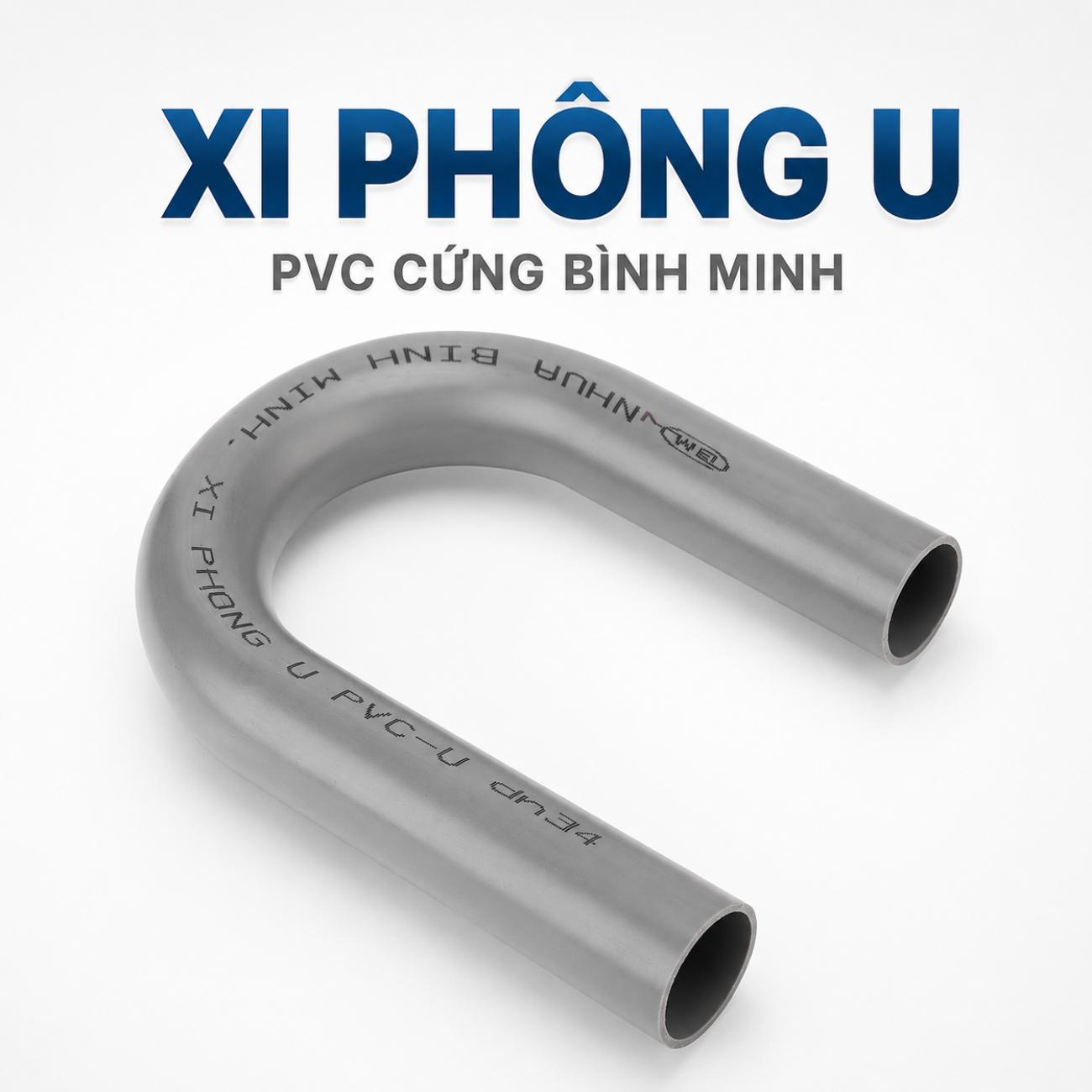 Xi phông U PVC cứng Bình Minh