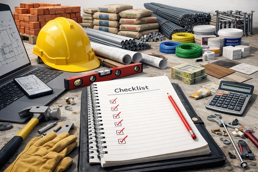 Checklist xây nhà phố: Chuẩn bị đầy đủ từ A–Z