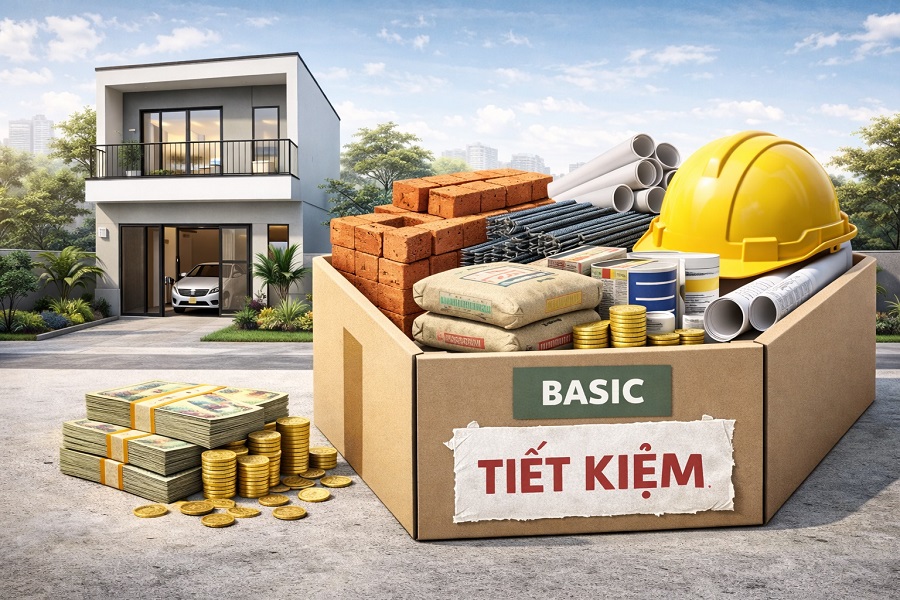 Combo nhà phố cơ bản – Giải pháp tiết kiệm chi phí