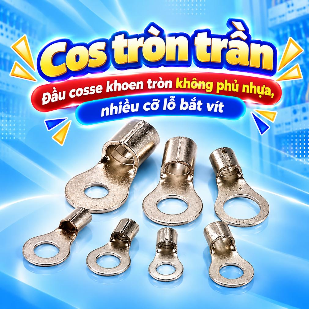Đầu cos tròn trần
