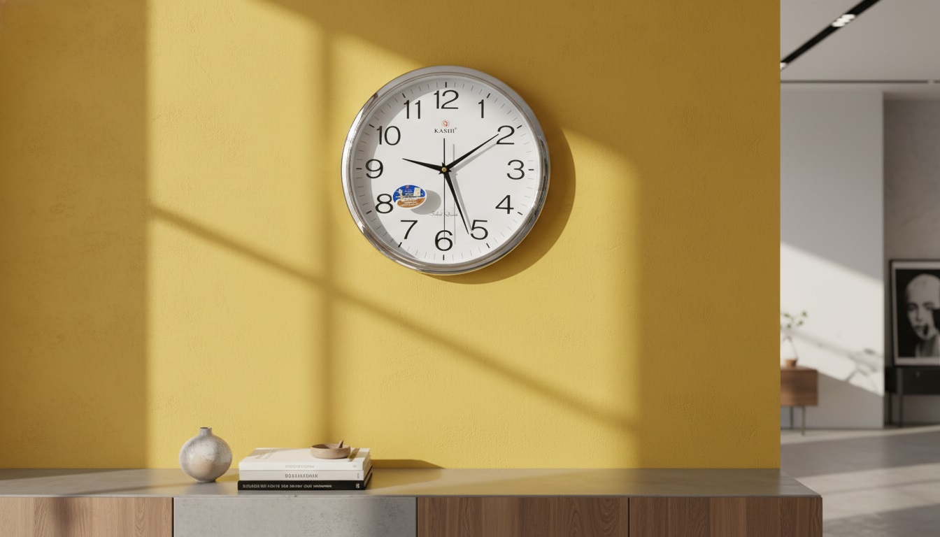 Đồng Hồ Treo Tường Kashi K78 Viền Bạc